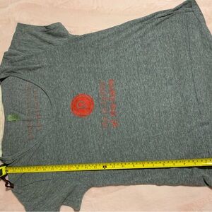 Pure barre Gray T-Shirt with Red Graphic